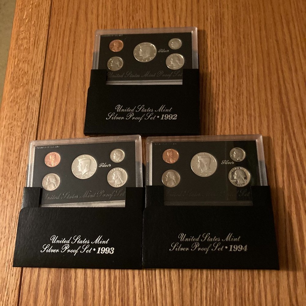 U.S. Mint Silver Proof Sets - Lot of 3
